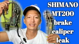PAANO MAG REPAIR NG SHIMANO BRAKE CALIPER NA TUMATAGAS | CALIPER LEAK  FIX | BLEEDING TECHNIC