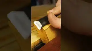 Oddly Satisfying Wood Chiselling #shorts #youtubeshorts #oddlysatisfying