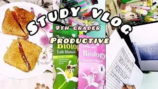trying to manage my time! | productive study vlog class 9 #studyvlog #aesthetic #studymotivation