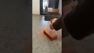 Testing the durability of Laser engraved bricks
