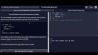 Dot Notation To access the Object Properties