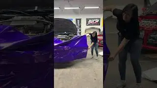 350z transformation: Wrapping my front bumper #asmr #automobile #wrapping