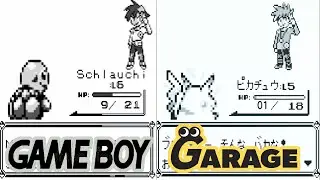 Pokemon Yellow RECREATED in GAME BUILDER GARAGE vs GAME BOY Pokemon Red / Blue