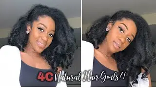 4C HAIR GOALS?! | $16 Realistic Half Wig | SENSATIONNEL HALF WIG