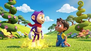 Rayman Baby Floated Past the Drum Bridge | Nursery Rhymes for Kids & Baby Songs