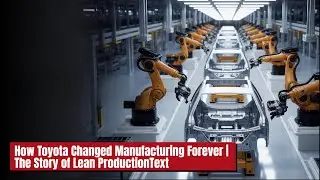 📌 How Toyota Changed Manufacturing Forever | The Story of Lean Production