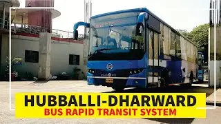 India's Number one BRTS Bus Service Hubli to Dharwad Karnataka