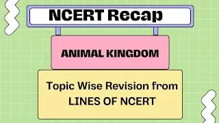 Revise Animal Kingdom Topic Wise in 40 mins| TRY to ANS😉 #neet #selfstudyneet  #neetshorttricks