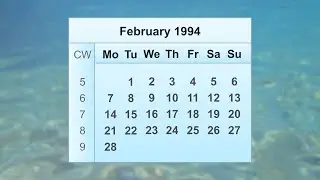 February 1994 Calendar