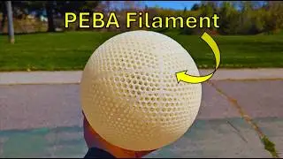 Printing An Airless Basketball Using Yasin PEBA Filament!