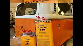 @Autocraft Paint & Bodyworks finishes a VW Bus with our HS 155 Clear Coat.