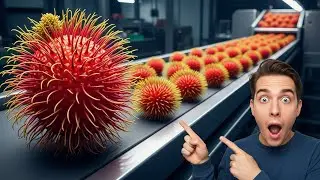 Inside the Rambutan Factory Full Process 4K
