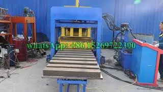 #QT5-15 automatic hydraulic concrete blocks color face paving brick machine for 1m length curbstone