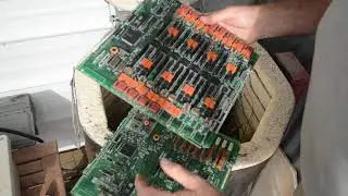 Золото из сжигаемых телекоммуникационных плат в печи