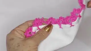 ORILLA TEJIDA A CROCHET PARA MANTA DE BEBE 🌷PUNTILLA FACIL PARA PRINCIPIANTES NUMERO 62