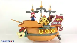 Jakks Pacific Super Mario &ndash; 2 5&Prime; Deluxe Bowser AirShip Playset Video Review