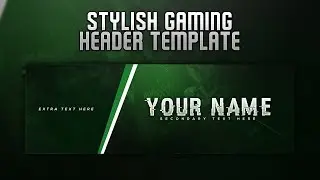 Stylish Gaming Header Template | Free Download | 2017