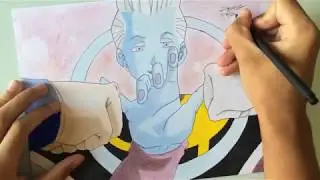 Speed Drawing- Whis vs Goku and Vegeta