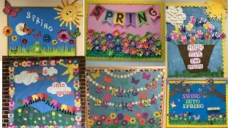 Preschool Spring Season Bulletin board decoration ideas/Notice board decoration/Display board design