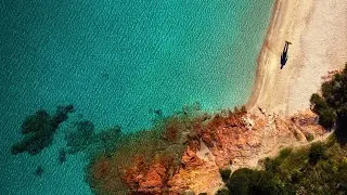 Porto Istana - Sardinia island, Italy - UHD 4K, nature scenery, cinematic drone view, relaxing music