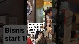 Bisnis Laundry Start 100 jt dicicil 2.9 jt/bulan??? #franchise #mesinlaundry #lg #lge #usahalaundry