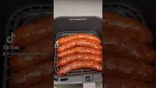 Cooking Hmong sausage in a air fryer