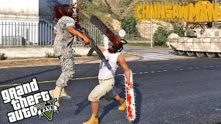 GTA 5 : Franklin Become Chainsaw Man In GTA 5 !