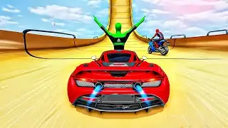 GT Car Stunt Race: Mega Ramps - Super Hero Impossible Racing 3D - Android GamePlay