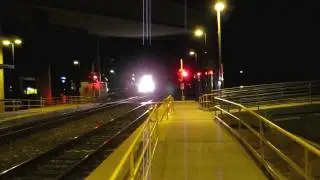 BNSF #6825 & BNSF #7720 Lead A Short Freight Train Through Sorrento Valley Station 01-27-2012