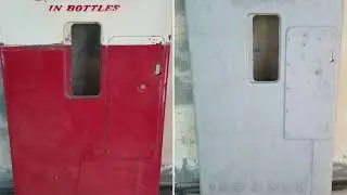 Soda Blasting of Old Coke Bottle Machine