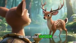 The Patient Tortoise and the Busy Deer  #kidsstory #moralstory #animalstory  #bedtimestory