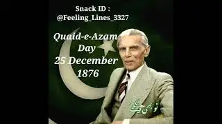 Quaid_e_Azam Day Poetry WhatsApp Status #Short #25december #quaideazam #birthday #MuhammadAliJinah