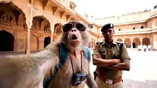 @Bander vloger ko nikala Amer fort se.