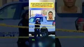 13 year old boy who injured kidnapper with slingshot to protect sister #foryou #usa #fypage #news