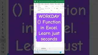 WORKDAY Function in Excel | Skip Weekends & Holidays! 📊
