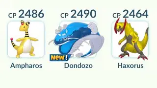using *NEW* DONDOZO in Pokemon Go Battle League.