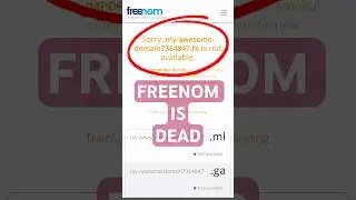 How to get a FREE domain name in 2023 #shorts