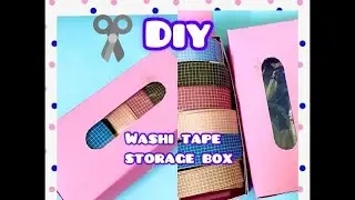 Washi Tape Storage Box Making-Crafting-Papercraft-Paperwork-Sanjida Art and Craft
