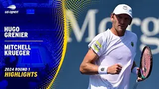 Hugo Grenier vs. Mitchell Krueger Highlights | 2024 US Open Round 1