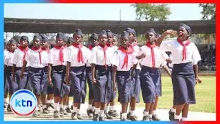 Scouts, Girl Guides, and St. John Ambulance proudly march in formation at Mashujaa Day celebrations
