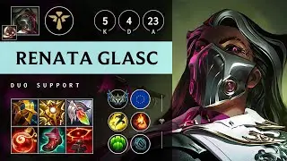 Renata Glasc Support vs Pyke: Killing spree - EUW Challenger Patch 14.23
