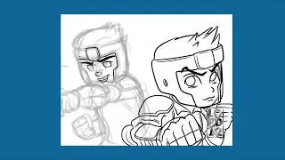 Lord Mesa Fan Art drawings of Fire Ferrets Part 1 by Lord Mesa