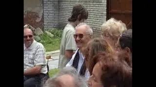 Návštěva sboru ve farnosti Třebíč Jejkov – posezení po mši svaté 20. 6. 2006