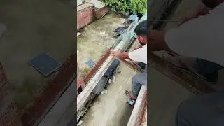 Outdoor shuttering process #shorts #construction #trending