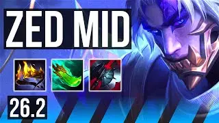 ZED vs MORDEKAISER (MID) | EUW Diamond | 26.2
