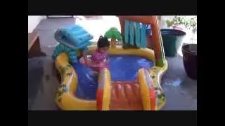 Ev's new Dinosaur play center pool by intex REVIEW