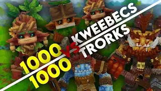 1000 Kweebecs VS 1000 Trorks In HYTALE!