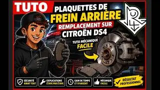 Plaquettes de Frein Arri&egrave;re - Remplacement sur Citro&euml;n DS4 // TUTO M&eacute;canique Facile