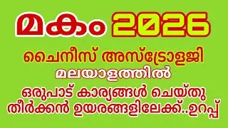 മകം ചൈനീസ് 2026 ജ്യോതിഷ ഫലം
