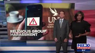Campus alerts students about religious group harassment
